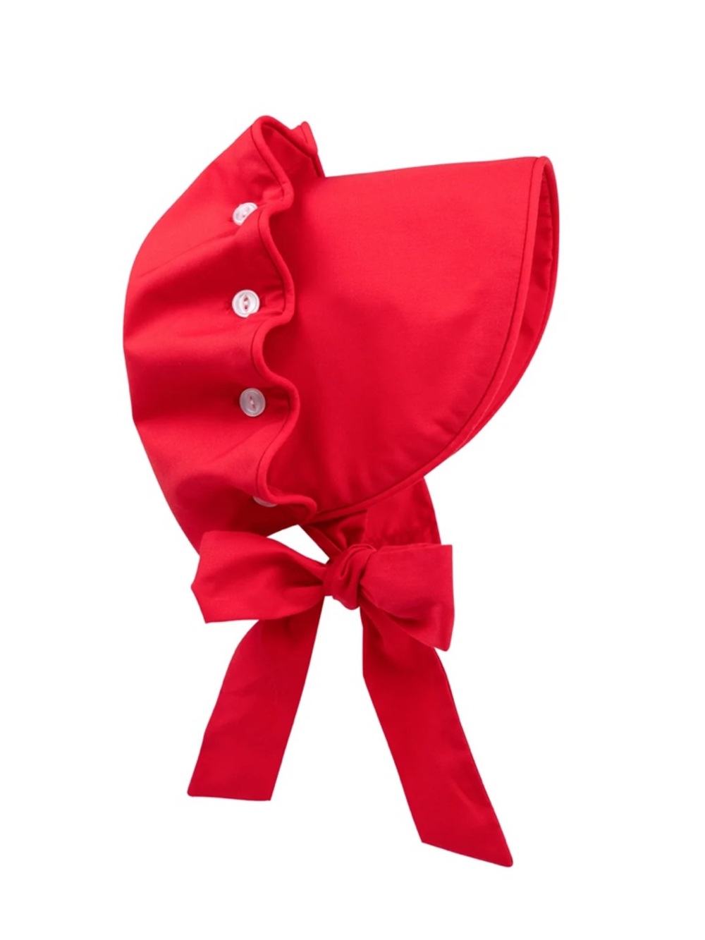 The Beaufort Bonnet Company Richmond Red Cotton Tie-Back Bonnet